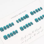 Press-On Nail Kit Glossy Short Adhesive Tabs