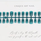 Press-On Nail Kit Glossy Short Adhesive Tabs