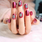 Press-On Nail Kit Glue-On Intricate Designs