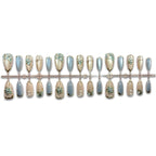 Press-On Nail Kit Gold Floral Art Long-Lasting