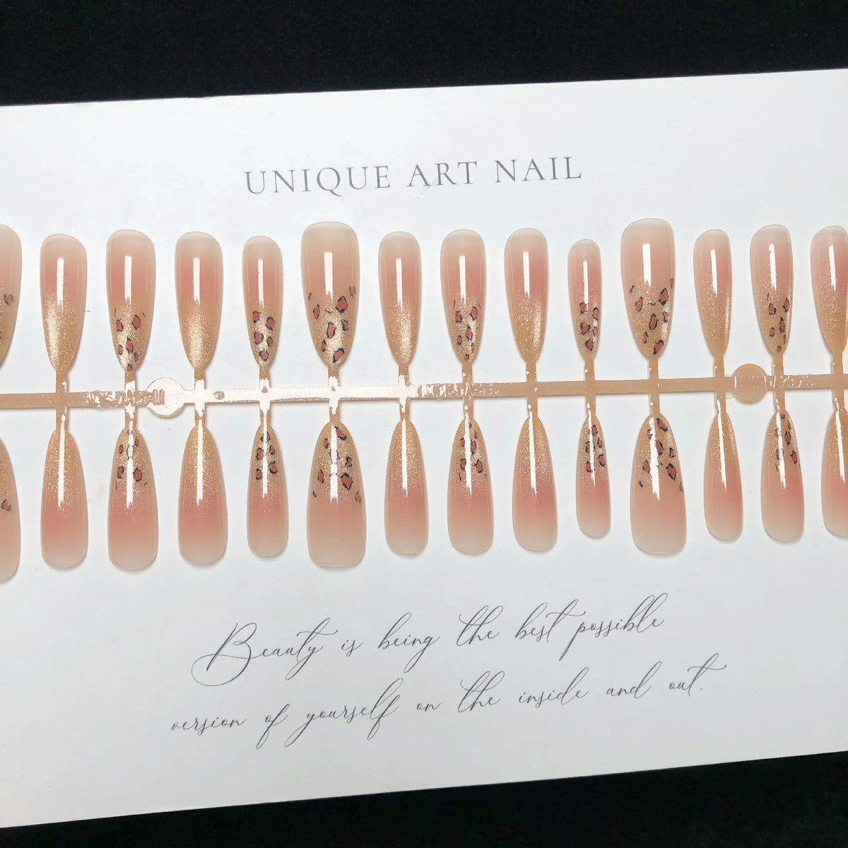Press-On Nail Kit Handcrafted Floral Easy Apply & Remove
