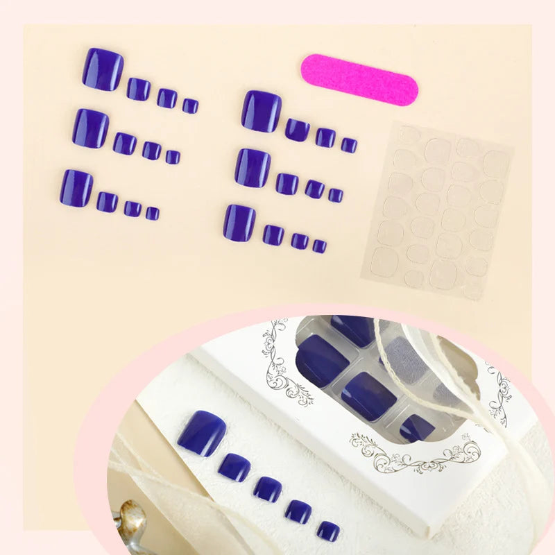 Press-On Nail Kit High-Gloss Multiple Sizes No Glue
