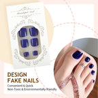 Press-On Nail Kit High-Gloss Multiple Sizes No Glue