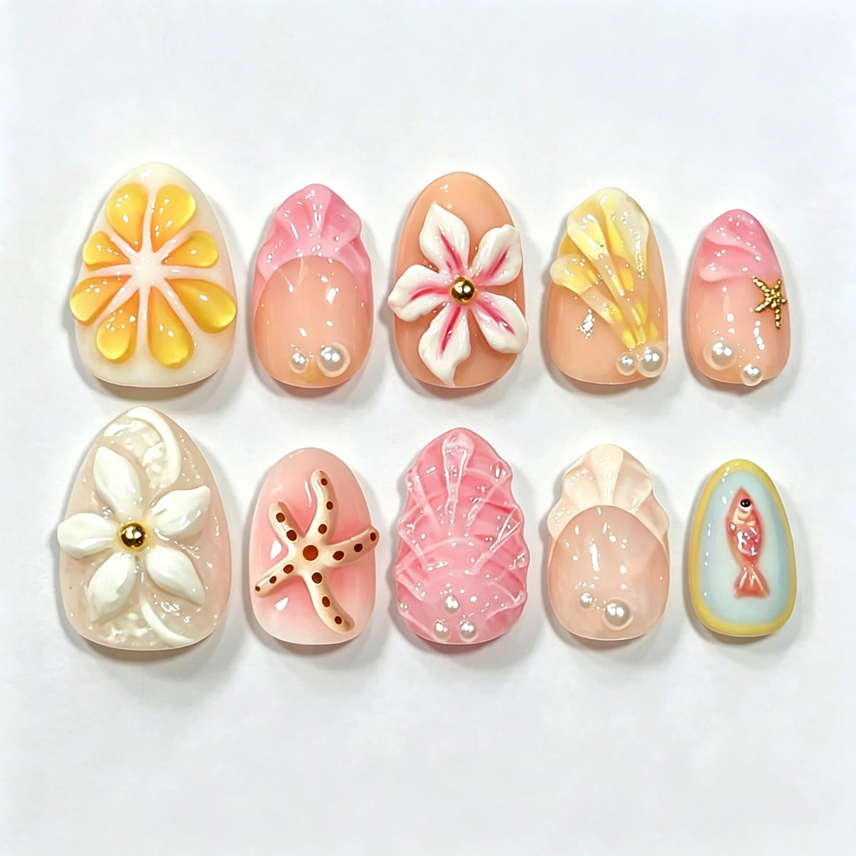 Press-On Nail Kit Intricate Designs Durable Wear