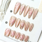 Press-On Nail Kit Intricate Floral & Multiple Sizes