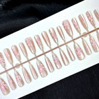 Press-On Nail Kit Intricate Floral & Multiple Sizes