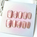 Press-On Nail Kit Intricate Floral & Multiple Sizes