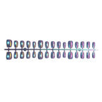 Press-On Nail Kit Iridescent Peel & Stick Multiple Sizes