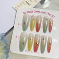 Press-On Nail Kit Ombre Gradient Starry Accents