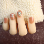 Press-On Nail Kit Peel-And-Press Reusable Rhinestone & Patterned