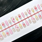 Press-On Nail Kit Peel & Stick Floral Designs