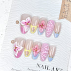 Press-On Nail Kit Peel & Stick Floral Designs