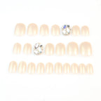 Press-On Nail Kit Rhinestone Embellished Reusable Multi-Size