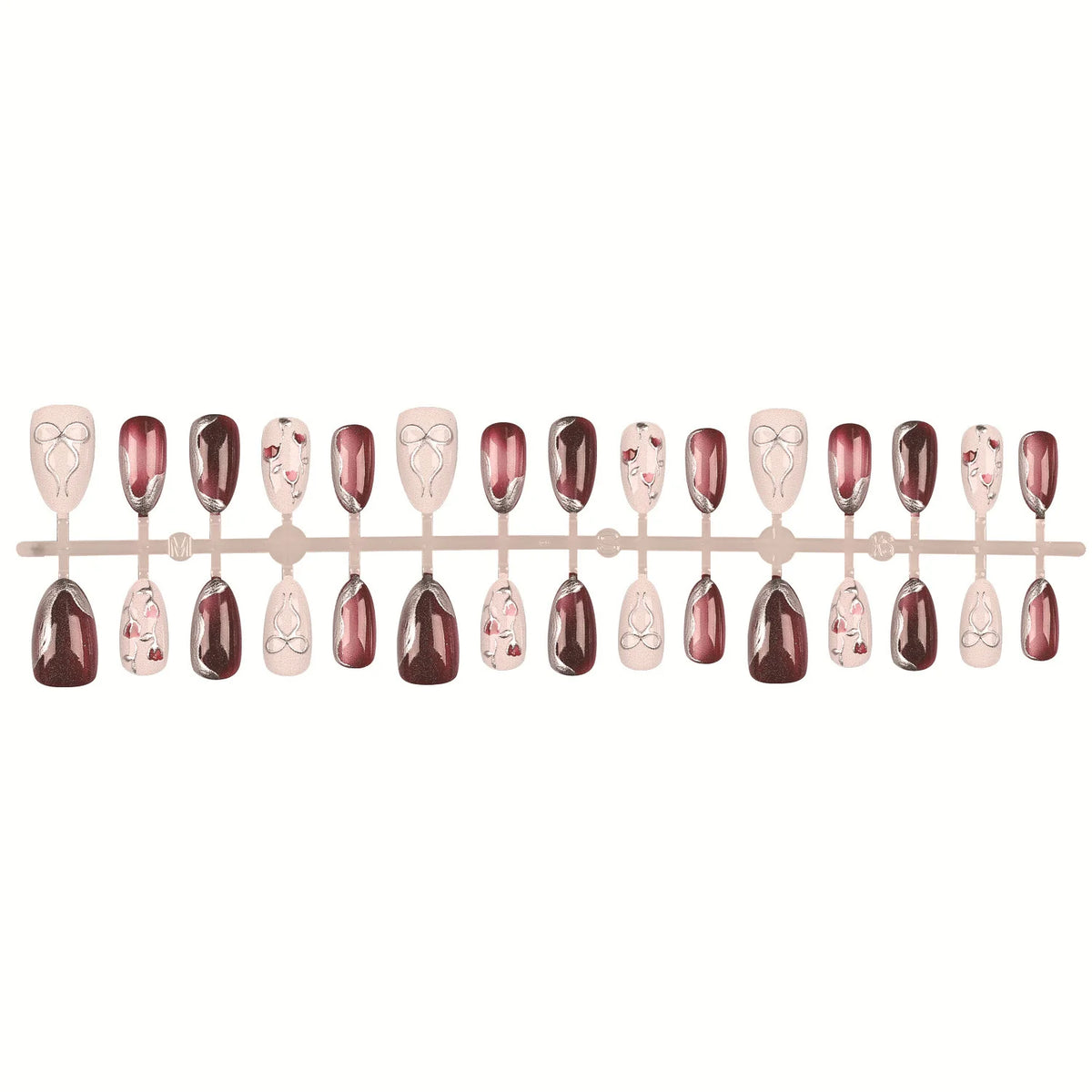 Press-On Nail Kit Salon-Quality 30 Pieces & Jelly Glue