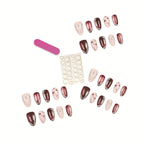 Press-On Nail Kit Salon-Quality 30 Pieces & Jelly Glue