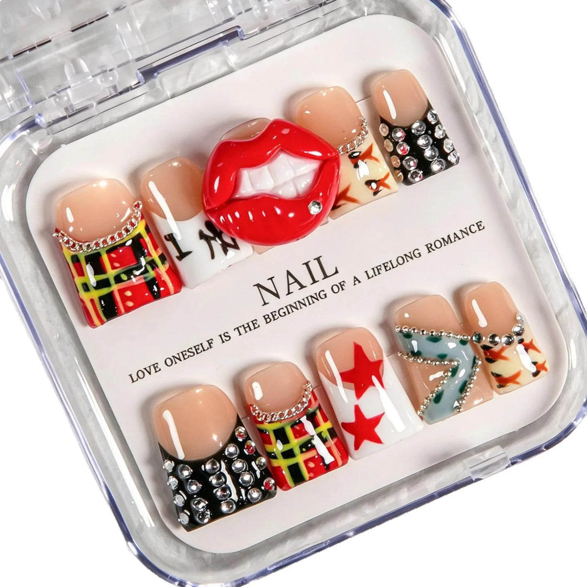 Press-On Nail Kit Salon-Quality Reusable Designs