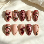 Press-On Nail Kit Set of 24 Jelly Glue & File