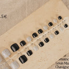 Press-On Nail Kit Sparkling Glitter & Multiple Sizes