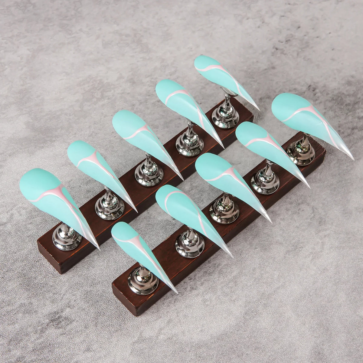 Press-On Nail Kit Stiletto Comfort Fit Easy Application