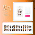 Press-On Nail Kit Vibrant Floral Easy Application