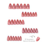 Press-On Nail Set 10 Elegant Designs Durable & Gentle