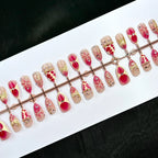 Press-On Nail Set 19 Unique Designs Peel & Stick