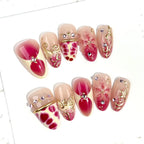 Press-On Nail Set 19 Unique Designs Peel & Stick