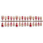 Press-On Nail Set 19 Unique Designs Peel & Stick