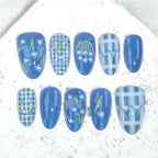 Press-On Nail Set 20-Piece Peel-And-Stick Artistic Designs