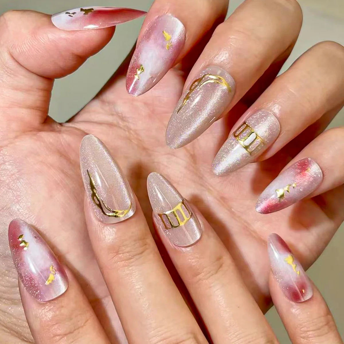 Press-On Nail Set 24-Piece Easy Application