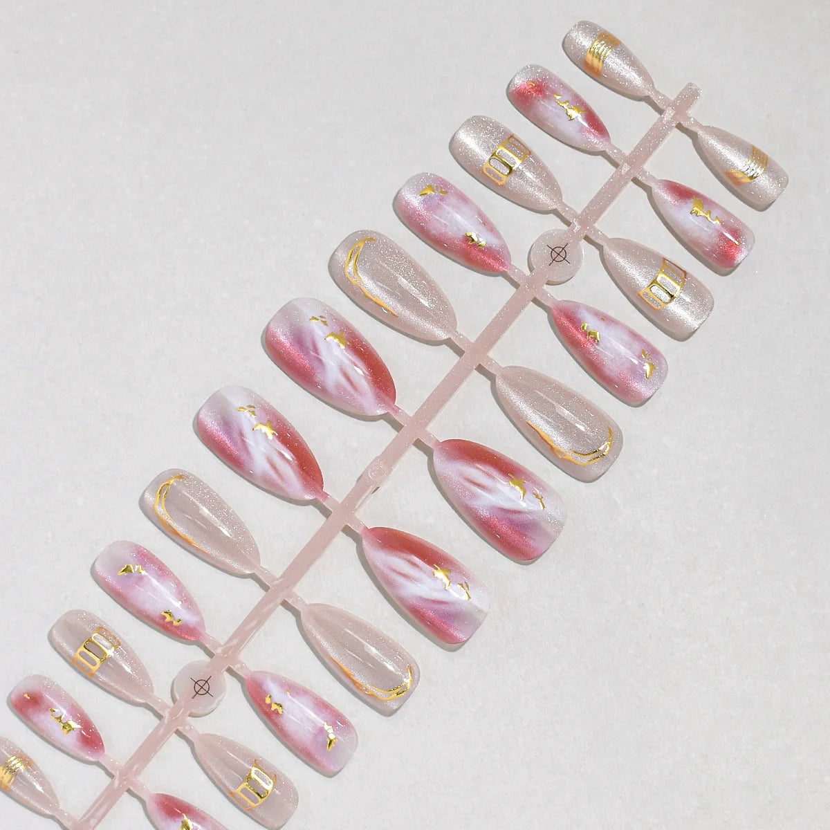 Press-On Nail Set 24-Piece Easy Application