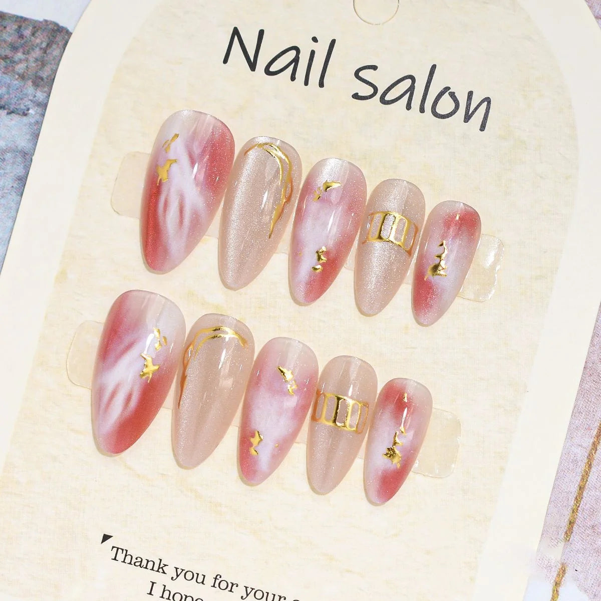 Press-On Nail Set 24-Piece Easy Application