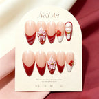 Press-On Nail Set 24 Piece Floral Designs