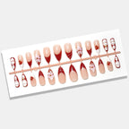 Press-On Nail Set 24 Piece Floral Designs