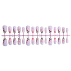 Press-On Nail Set 24-Piece Floral & Leopard