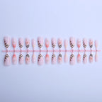Press-On Nail Set 24-Piece Floral & Leopard