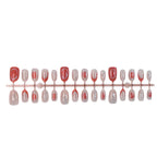 Press-On Nail Set 24-Piece Glitter Adhesive Strips