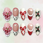 Press-On Nail Set 24-Piece Jelly Glue & File