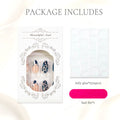 Press-On Nail Set 24 Pieces Jelly Glue