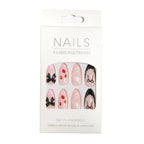 Press-On Nail Set 24 Pieces With Glue Comfortable Fit