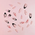 Press-On Nail Set 24 Pieces With Glue Comfortable Fit