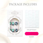 Press-On Nail Set 24 Tips Jelly Glue & File