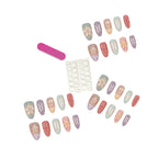 Press-On Nail Set 30-Piece Self-Adhesive Artistic Designs