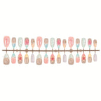 Press-On Nail Set 30 Pieces With Glue & File