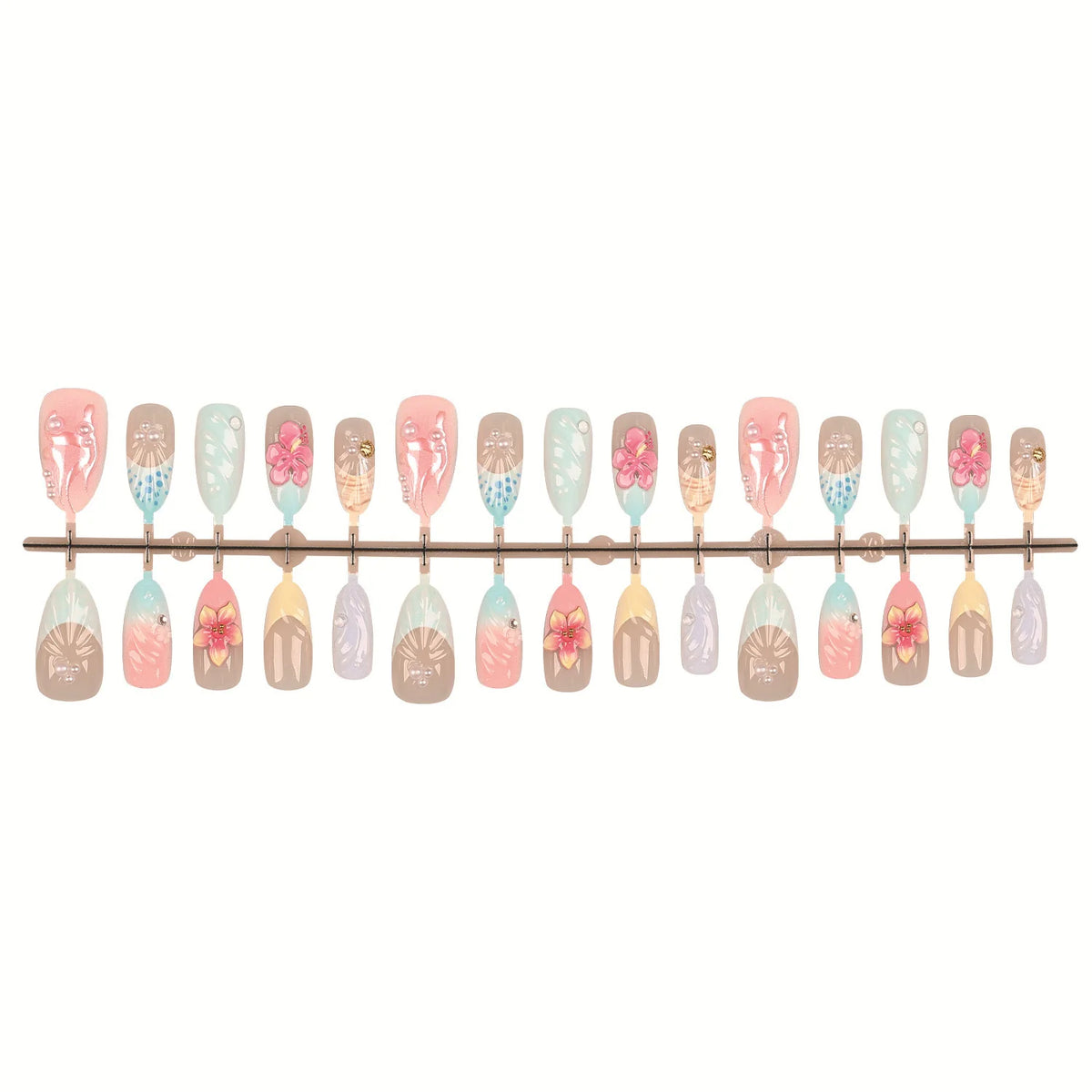 Press-On Nail Set 30 Pieces With Glue & File