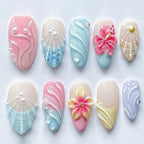 Press-On Nail Set 30 Pieces With Glue & File