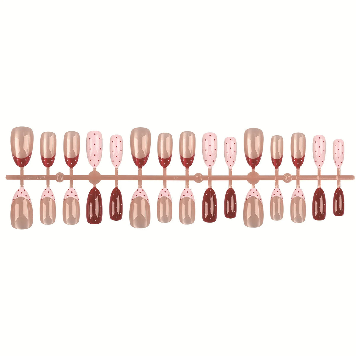 Press-On Nail Set 30 Tips Jelly Glue & File