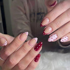 Press-On Nail Set 30 Tips Jelly Glue & File