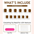 Press-On Nail Set 3D Crystal Multiple Sizes