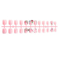 Press-On Nail Set 3D Crystal Multiple Sizes